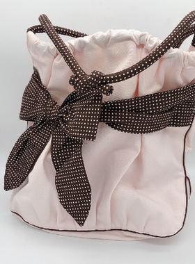 NARAYA 泰国曼谷包蝴蝶结水桶包 小清新帆布包 泰国民族风女包