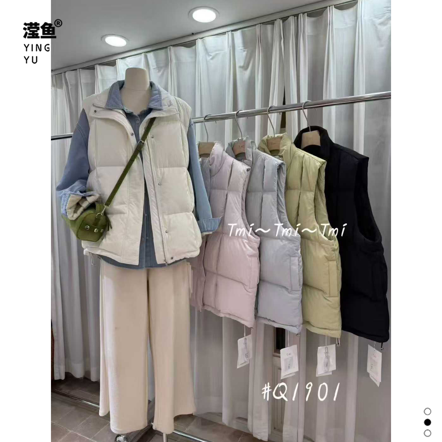 tmiq1901大码秋冬女棉马甲