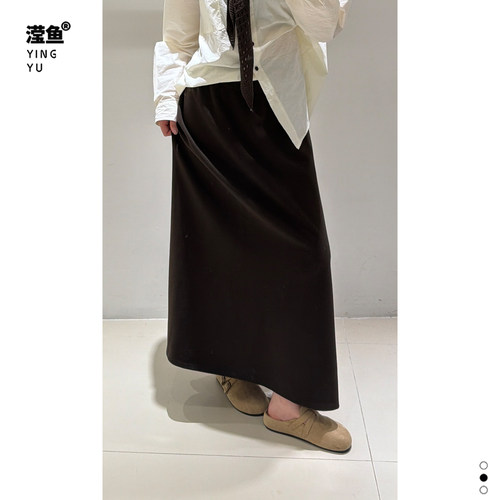 演曦Y8293大码高腰A字半身裙女