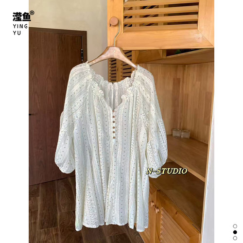NW4310大码七分袖时尚上衣女