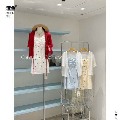 Oni88707大码连衣裙开衫两件套