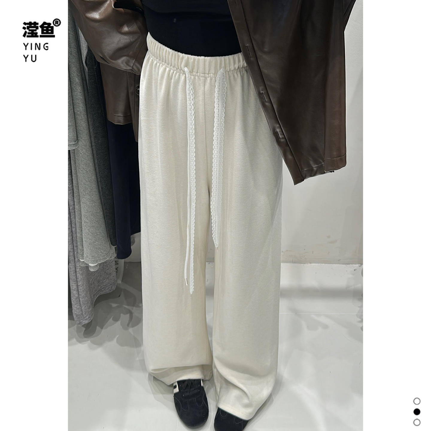 演曦Y3228大码百搭直筒阔腿裤