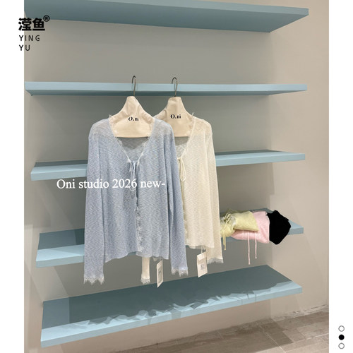 oni88097大码慵懒风针织开衫女