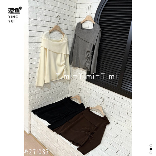 Tmi271083大码设计感针织衫女