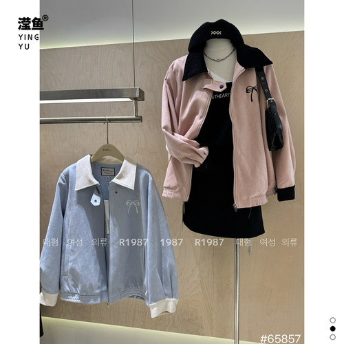 198765857大码翻领女时尚外套