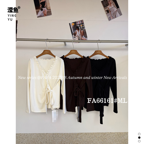 FAFAFA66161大码V领长袖上衣