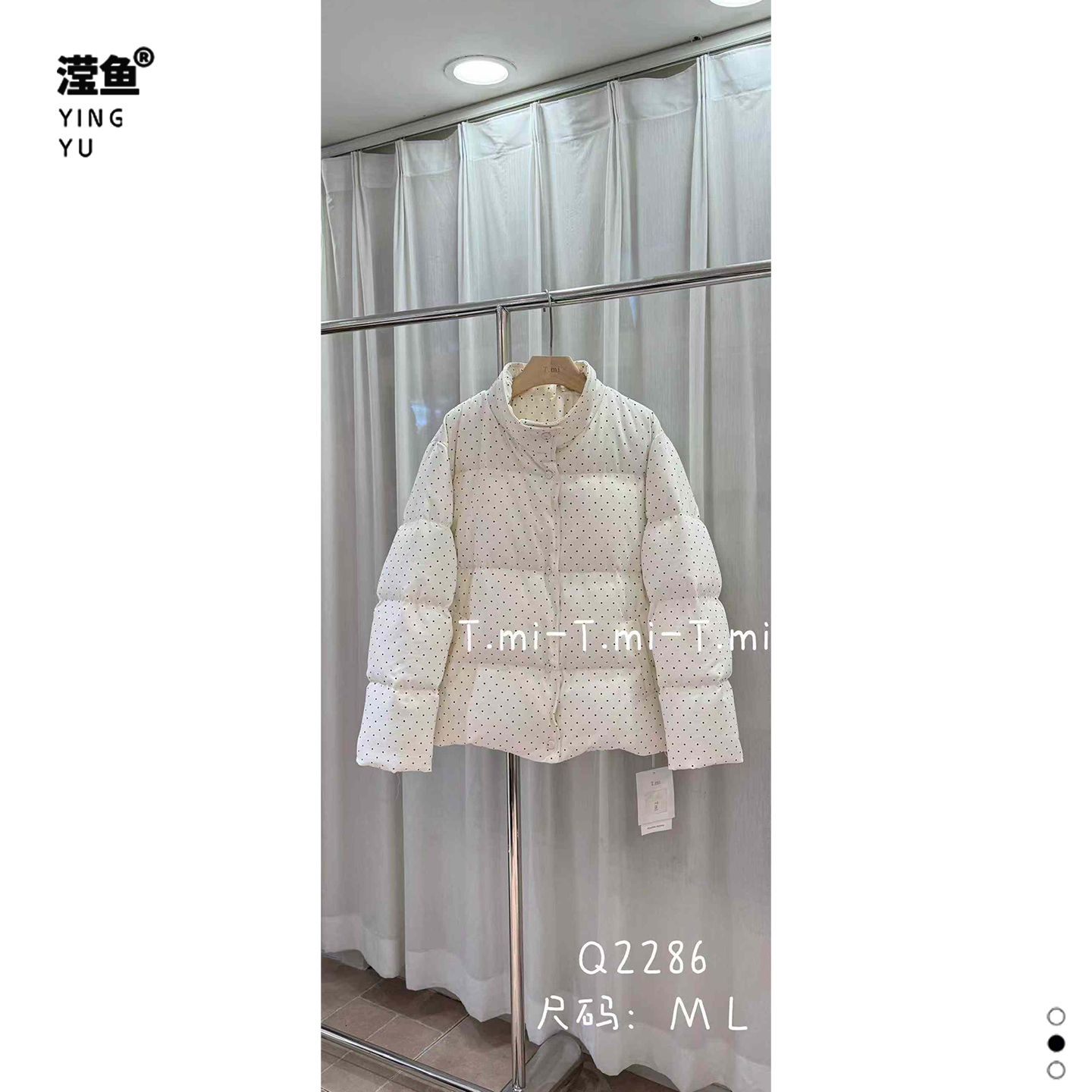 TMIQ2286大码秋冬波点外套女