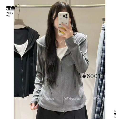 好好60011大码修身连帽卫衣女