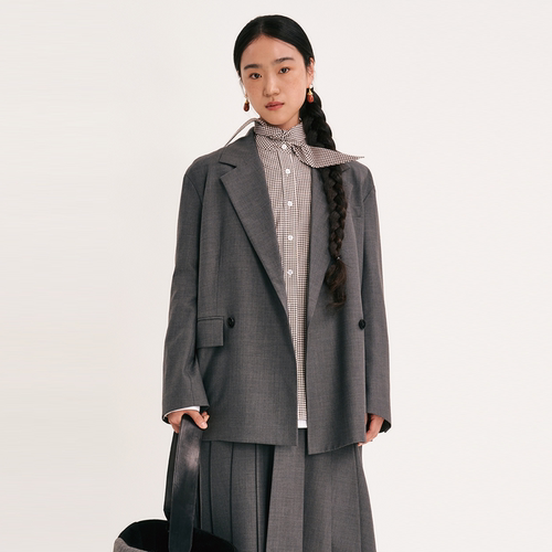 Orane精纺羊毛通勤短诗西装