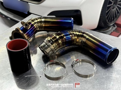 SNOWTECH钛合金涡轮管适配宝马5系6系G30G38 B48 530 630 730LI