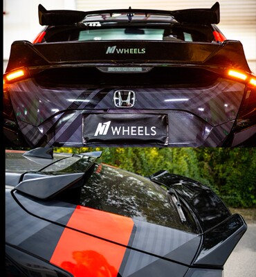 N1思域FK7尾翼顶翼中网前铲