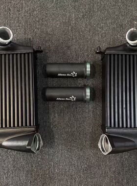 Snowtech加大中冷散热器适配保时捷卡宴S 2.9T EA839高性能改装