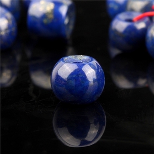 天然青金石苹果园散珠圆珠子隔珠腰珠 金刚星月佛珠文玩配饰配件