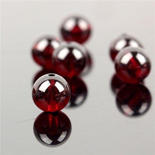 酒红石榴石水晶diy饰品