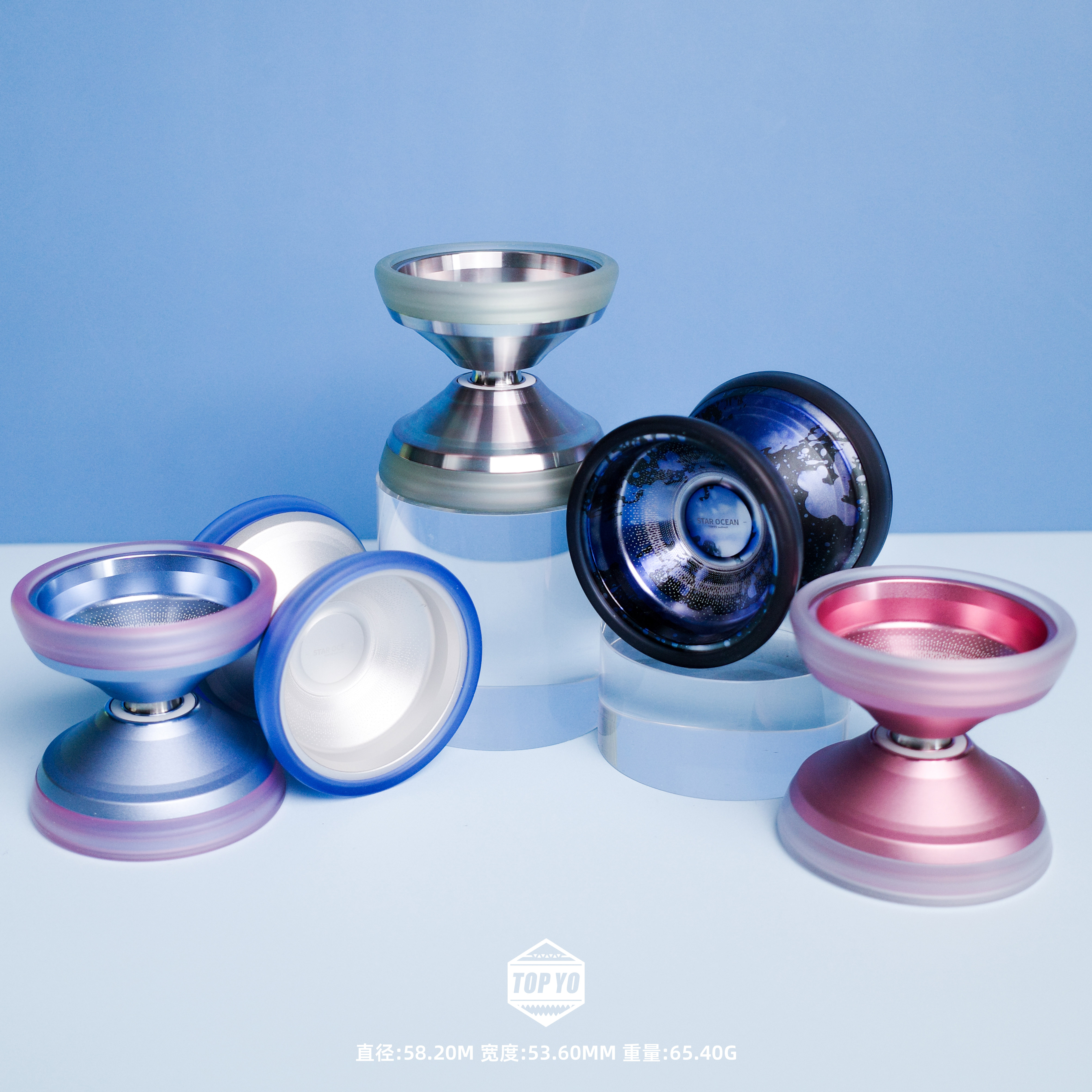 BOX推荐TOPYO 星海  铝合金塑料外环 溜溜球火力少年王玩具合金