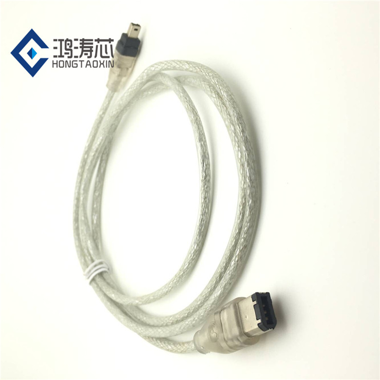 用于索尼摄像机DV 1394火线4对6P视频采集数据线双层屏蔽纯铜镀银