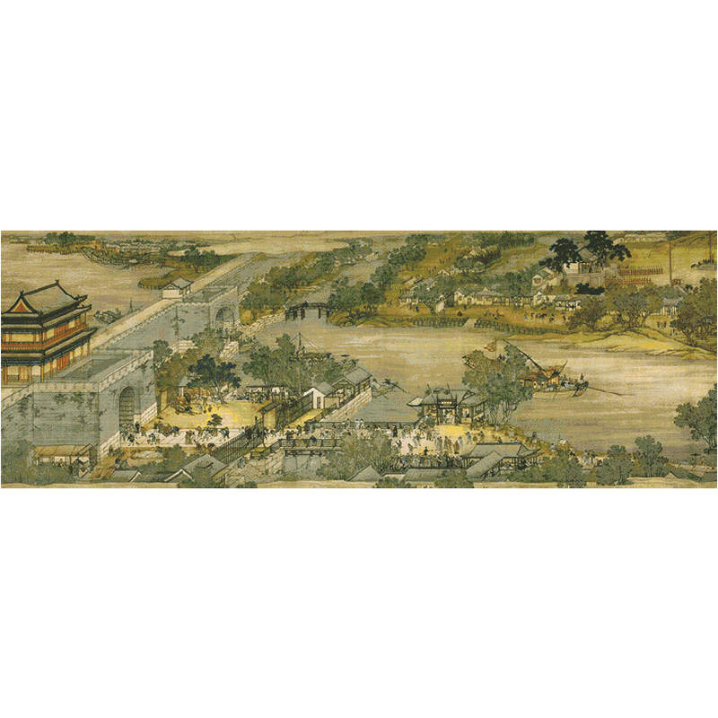 欧式风装饰画动物发财鹿十字绣