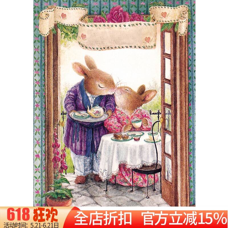 精准印花DMC十字绣正品 卡通油画 温馨卧室 可爱兔子 彼得兔80