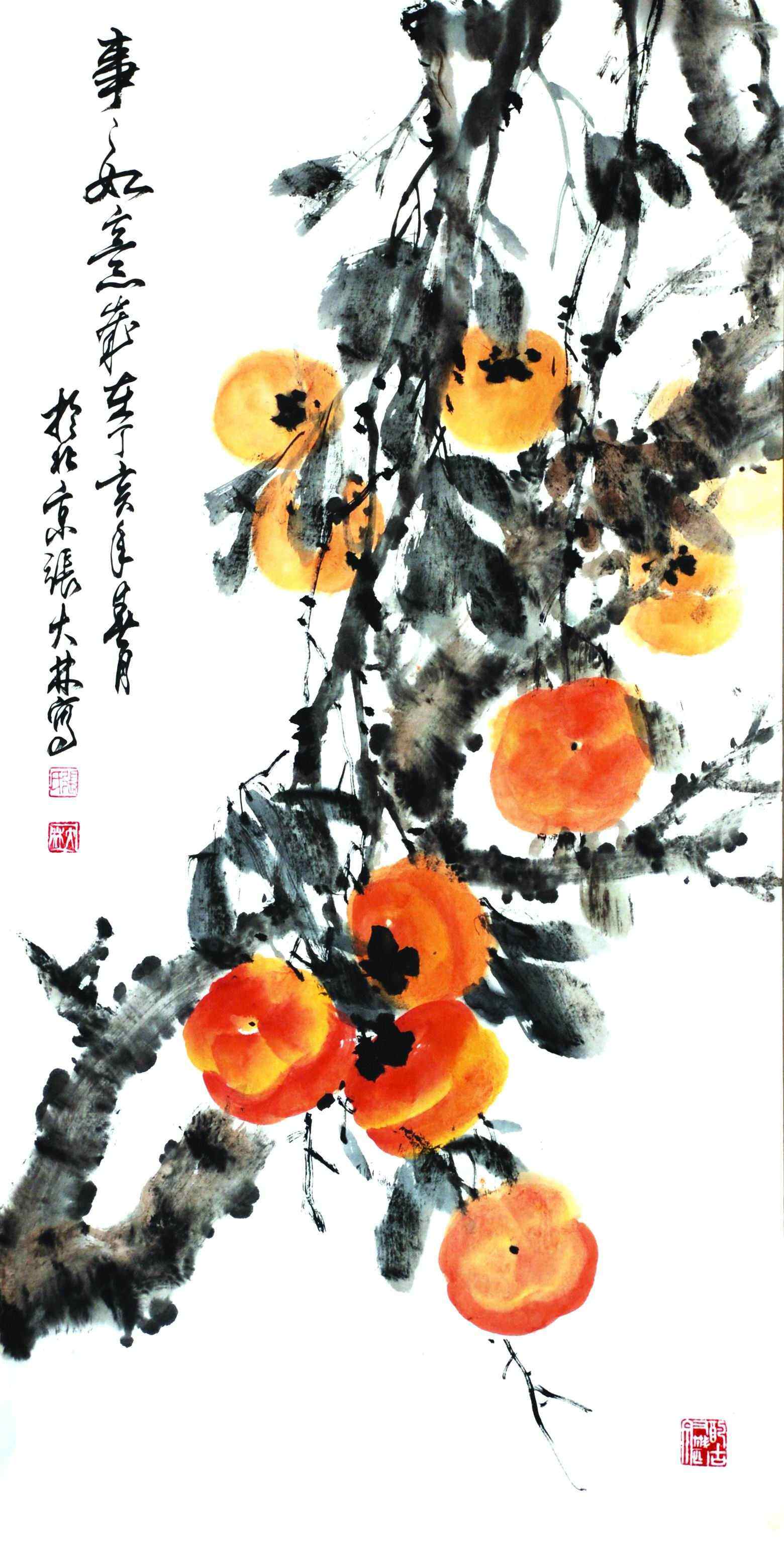 如意印花客厅名画风竖版十字绣