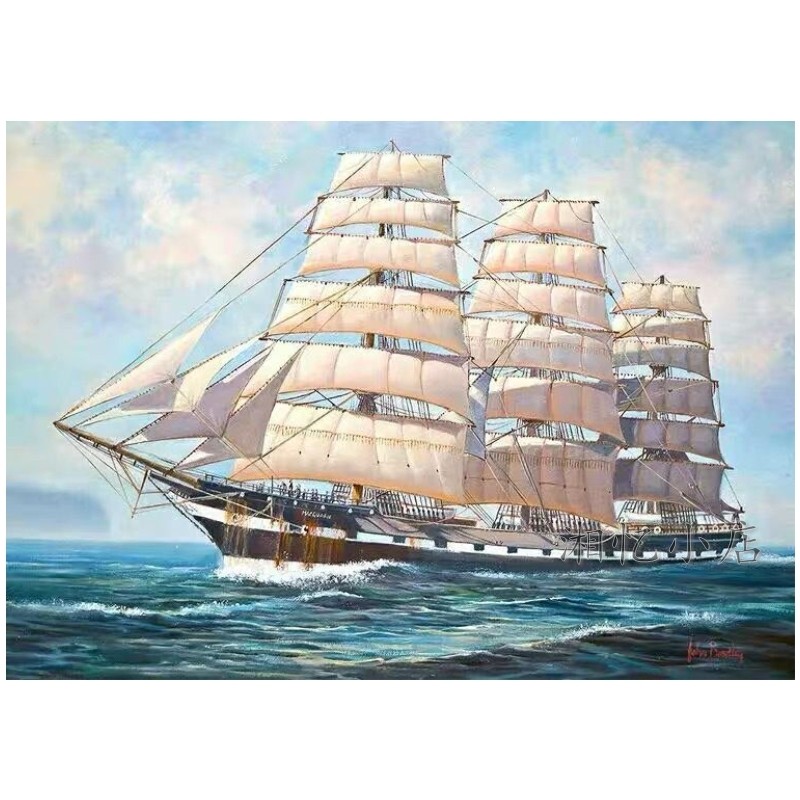 新款印花正品十字繡客廳書房DMC