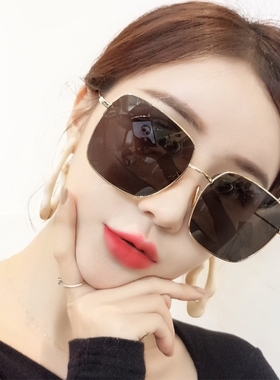 墨镜渐进情侣街拍时尚风太阳眼镜