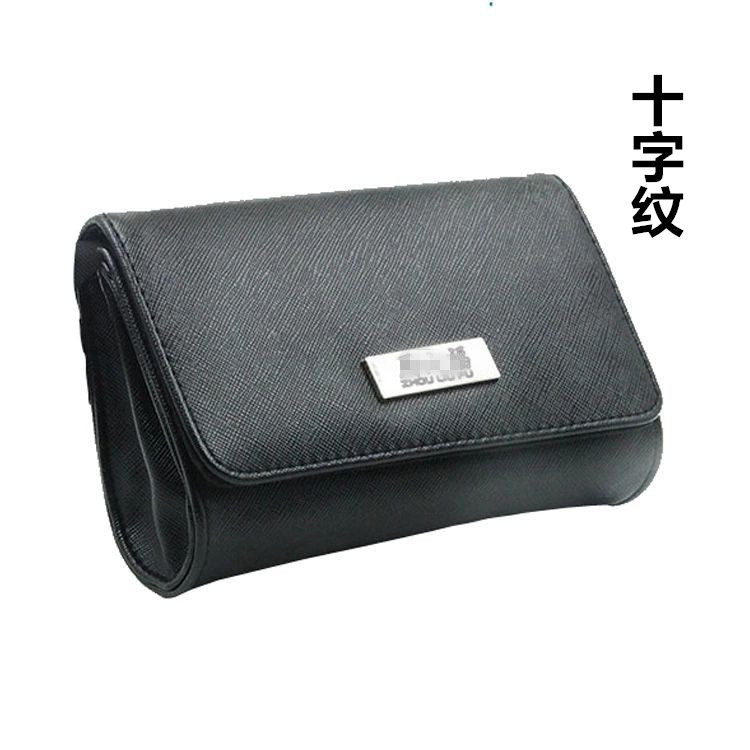 十字纹PU横款耐磨珠宝腰包工作收银导购销售首饰店女时尚定logo