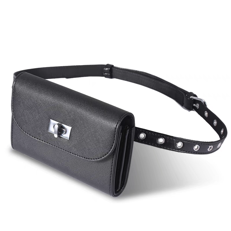 耐磨十字锁扣时尚女士导购腰包婚纱店高档手表店服务员工作手机包