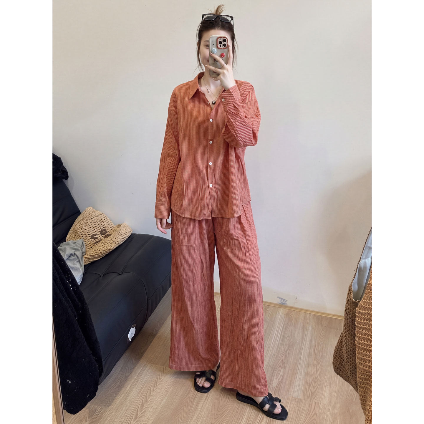 【送运费险】韩系慵懒风套装女