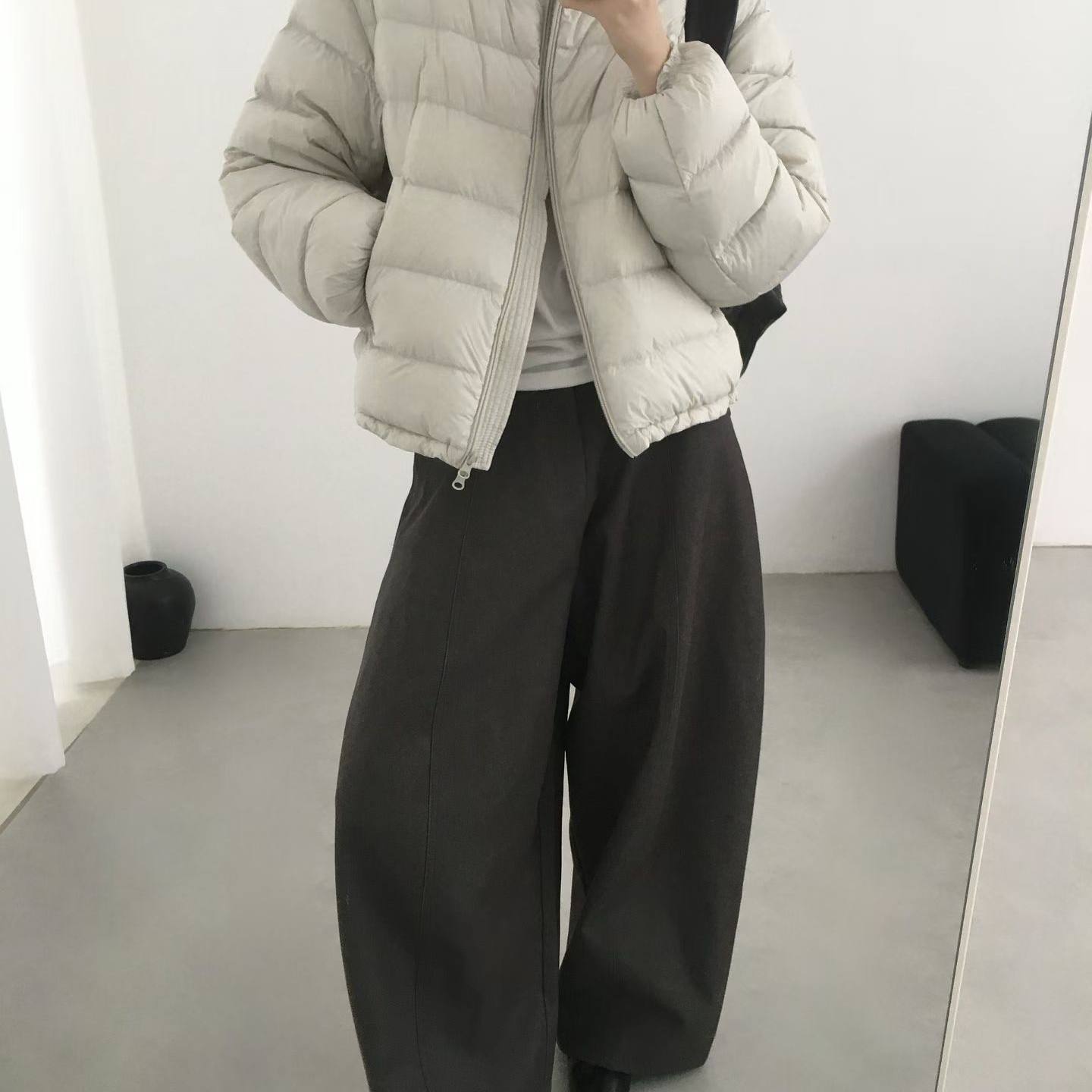 小个子温柔风排骨棉服女冬季2025新款韩版立领宽松甜美面包服外套