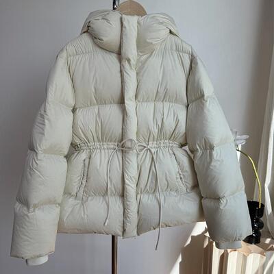 小个子短款连帽棉服女面包服外套