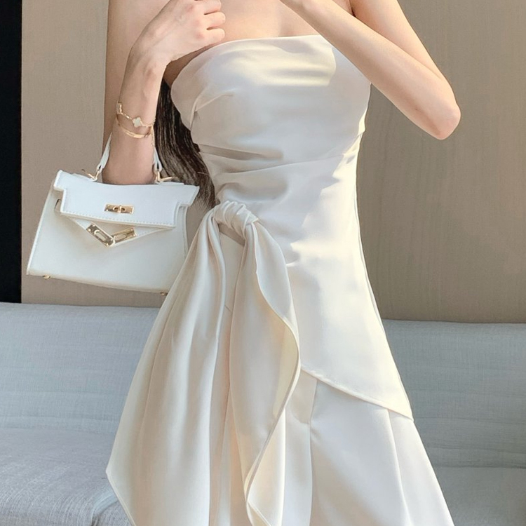 一字肩抹胸上衣套装女夏高腰显瘦阔腿裤超火小众不撞款两件套穿搭