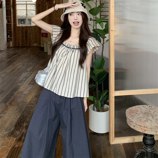 韩系绝美漂亮小个子巨好看休闲套装女2026新款夏日ootd穿搭一整套