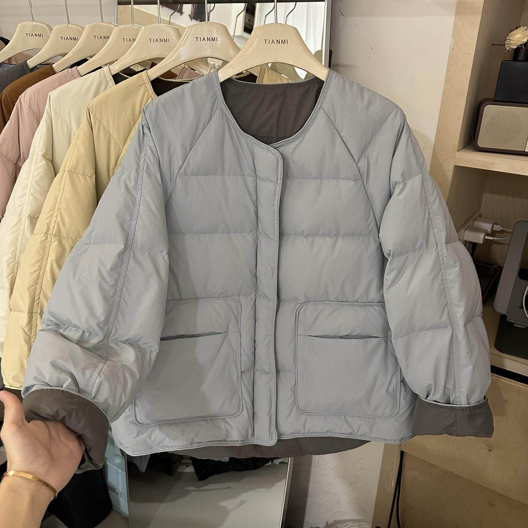 韩版小个子短款棉服外套女冬季新款拼接小棉衣高级感加厚保暖棉袄