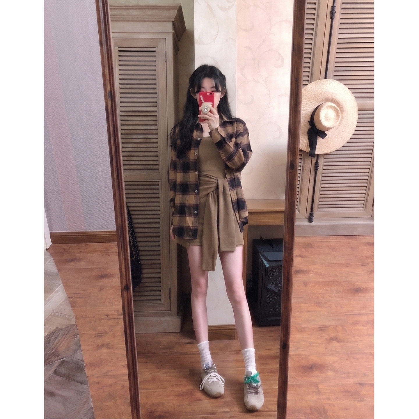 【送运费险】美拉德衬衫吊带裙