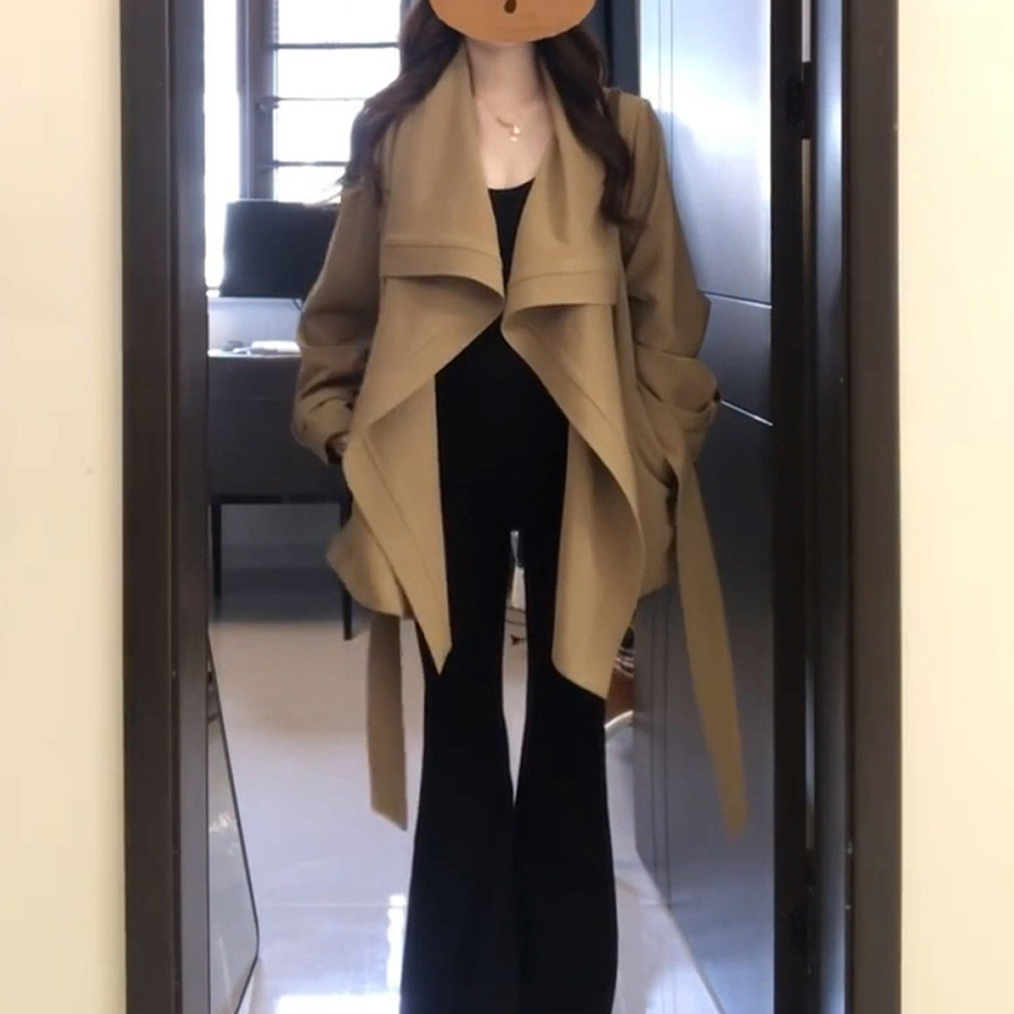 卡其色风衣外套女春季2026新款爆款韩系氛围感穿搭小个子大衣女装