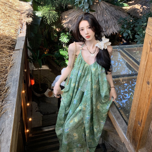 【送运费险】度假风吊带连衣裙女