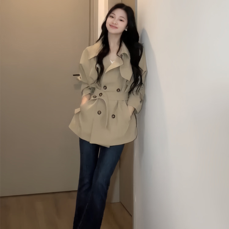 2026春季新款卡其色爆款风衣外套女小个子韩系高级感休闲短款上衣
