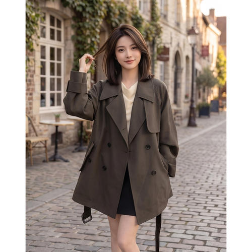 【送运费险】英伦风中长款风衣女