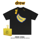 drew美式 潮牌趣味香蕉印花重磅短袖 T恤男女宽松休闲百搭情侣上衣
