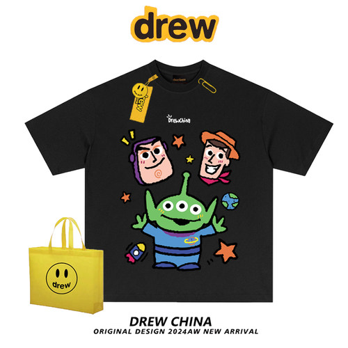 官网drew卡通巴斯光年印花短袖