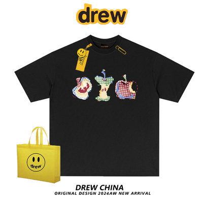 drew美式潮牌趣味重磅设计感短袖