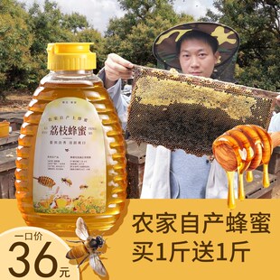 原蜜天土蜂蜜纯正农家自产正宗然荔枝蜜非结晶百花蜜蜂巢蜜无添加