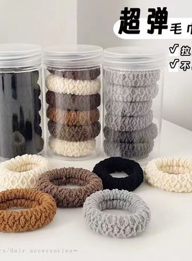 2023新款高端弹力耐用头绳橡皮筋女生扎头发绳成人皮套高马尾发圈