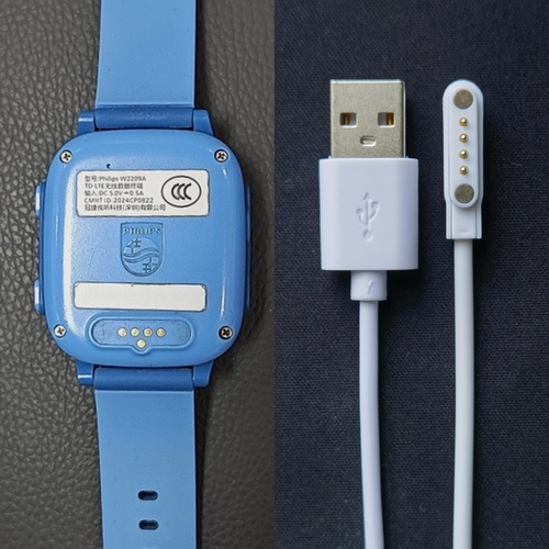 适用飞利浦Q1/W2218A/W2209A电话手表磁吸式充电器线数据电源线