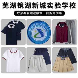 校徽校服芜湖镜湖新城实验小学棒球服棒球服运动服春秋款运动上衣
