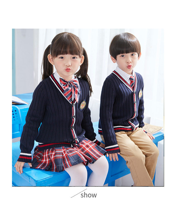 附属一小冬季毛衣礼服男女生校服
