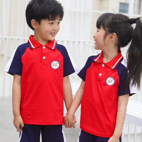 童夏季T恤小学校服班服幼儿园服
