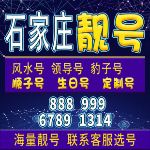 靓号亮号虚拟大王 河北石家庄手机卡电话卡手机电话卡号码