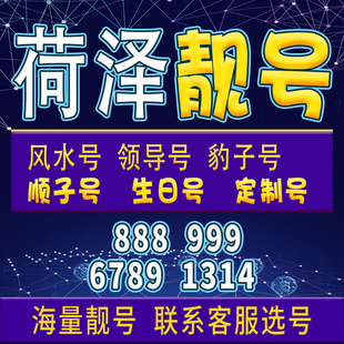 山东荷泽卡手机卡电话卡手机电话卡号码 靓号亮号全国通用大王