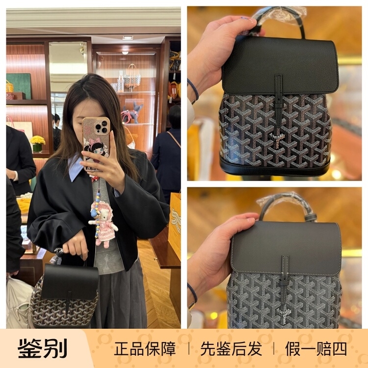 代购直邮 Goyard/戈雅 Alpin老花双肩包迷你包翻盖单肩斜挎手